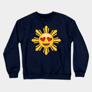 Filipino Sun Heart Eyes Emoji Crewneck Sweatshirt